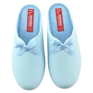 Zapatilla de entretiempo forrada de rizo. Cuña incorporada. 598418