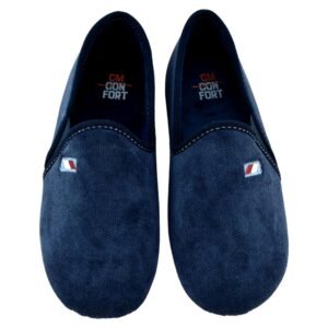 ZAPATILLAS DE CASA CON TEJIDO SUAVE Y CÁLIDO. ELÁSTICOS LATERALES. 533899