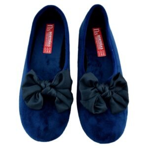 Zapatillas de casa tipo manoletina con lazo de raso 838993