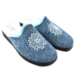 Zapatillas de casa con piso antideslizante y forro cálido y suave 459944