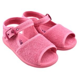 Zapatillas de casa de rizo con cierre de hebilla 041224