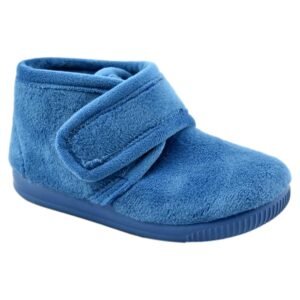 Zapatillas de casa tipo bota con cierre adhesivo y tejido suave y cálido 503067