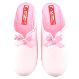 Zapatilla de entretiempo forrada de rizo. Cuña incorporada. 319666