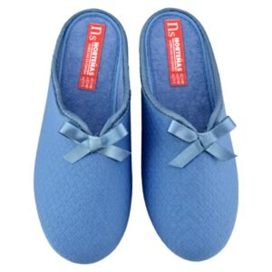 Zapatilla de entretiempo forrada de rizo. Cuña incorporada. 568149