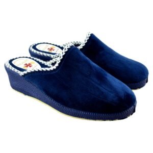 Zapatillas de casa destalonadas con cuña 214064