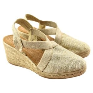 Alpargatas con cuña de esparto y elásticos en el empeine 553724