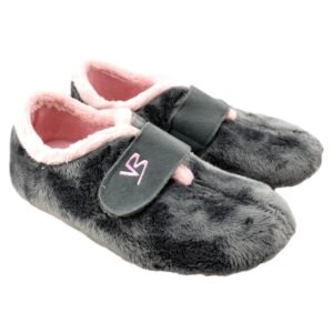 Zapatillas de casa con cierre de tira adhesivo y tejido muy suave 724406