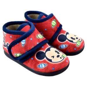 Zapatillas de casa tipo bota con cierre de tira adhesiva 684161