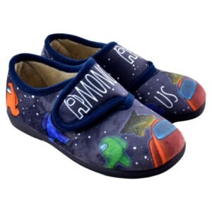 Zapatillas de casa con cierre adhesivo y piso flexible. 741541