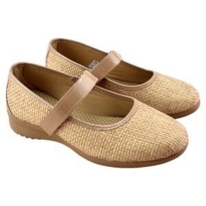 Zapatillas tipo mercedes con cierre de tira ajustable y piso antideslizante 546510