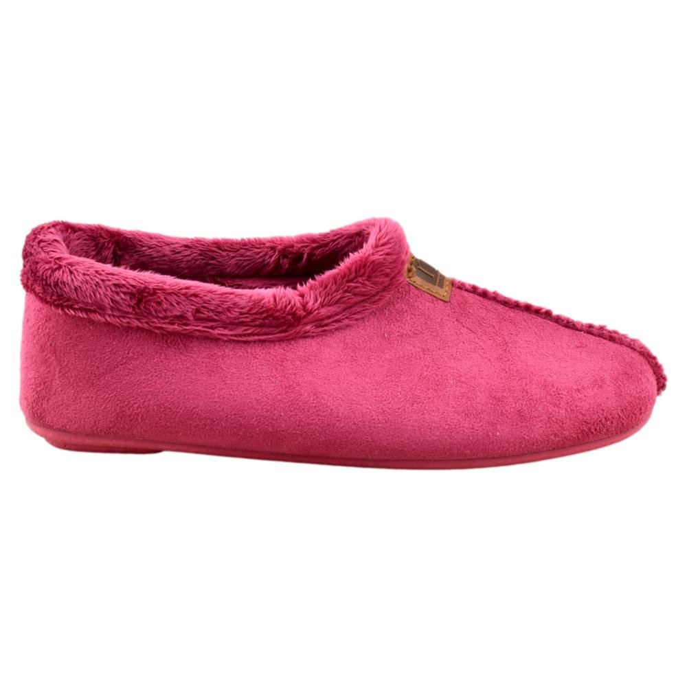 Zapatillas de casa cerradas con tejido suave y cálido. Piso de goma flexible. 485468 - Imagen 2