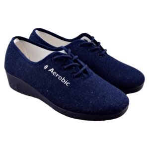 Zapatillas de lona vaquera con cierre de cordones 389824