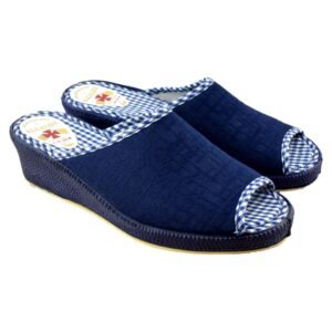 Zapatillas de casa con cuña y piso de goma 426137