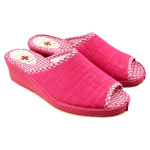 Zapatillas de casa con cuña y piso de goma 659632