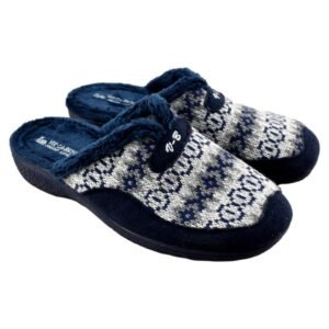 Zapatillas de casa de horma ancha con piso de goma 779576