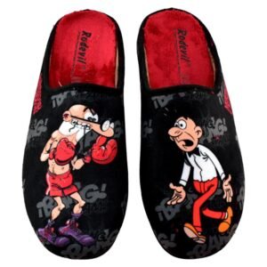 Zapatillas de casa de Mortadelo y Filemón. Plantilla acolchada extraíble. 765459