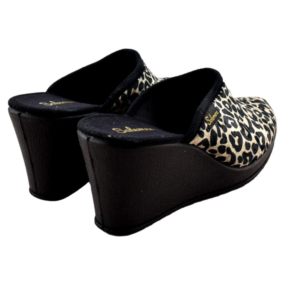 Zapatillas de casa con cuña alta animal print 477152 - Imagen 3