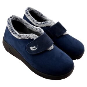 Zapatillas de casa con cierre adhesivo y plantilla transpirable que se adapta a la anatomía del pie 045078