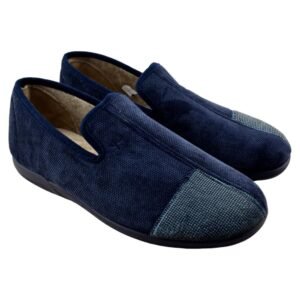 Zapatillas de casa cerradas con tejido suave y piso flexible 801163