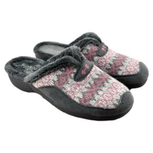 Zapatillas de casa de horma ancha con piso de goma 796039