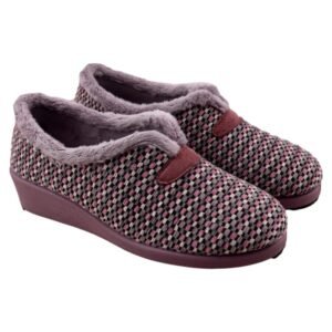 Zapatillas de casa con cuña y forro calentito 950412
