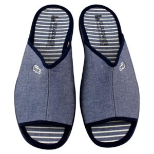 Zapatillas de casa de lona con piso de goma  206690