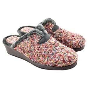 Zapatillas de casa con cuña y tejido muy suave 247411