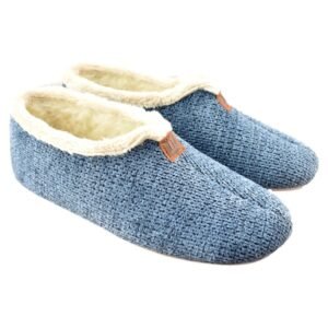 Zapatillas de casa de lana forradas de pelo muy cálidas 717373
