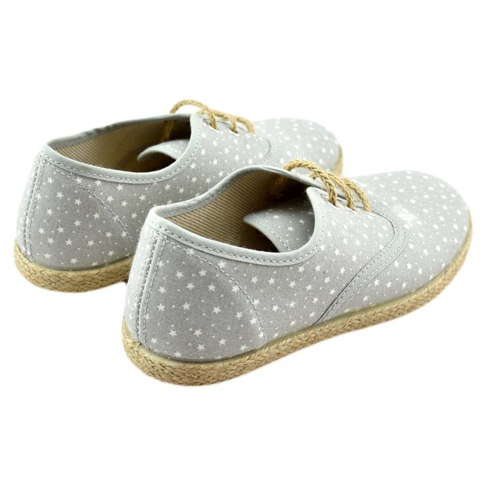 ZAPATO DE LONA ESTAMPADA CON CORDÓN DE LINO 400310 - Imagen 3
