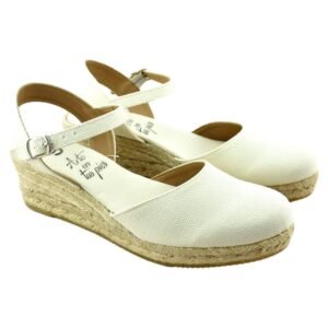Alpargata de lona con cuña de esparto de 5cm 793771