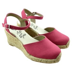 Alpargata de lona con cuña de esparto de 7cm  866532