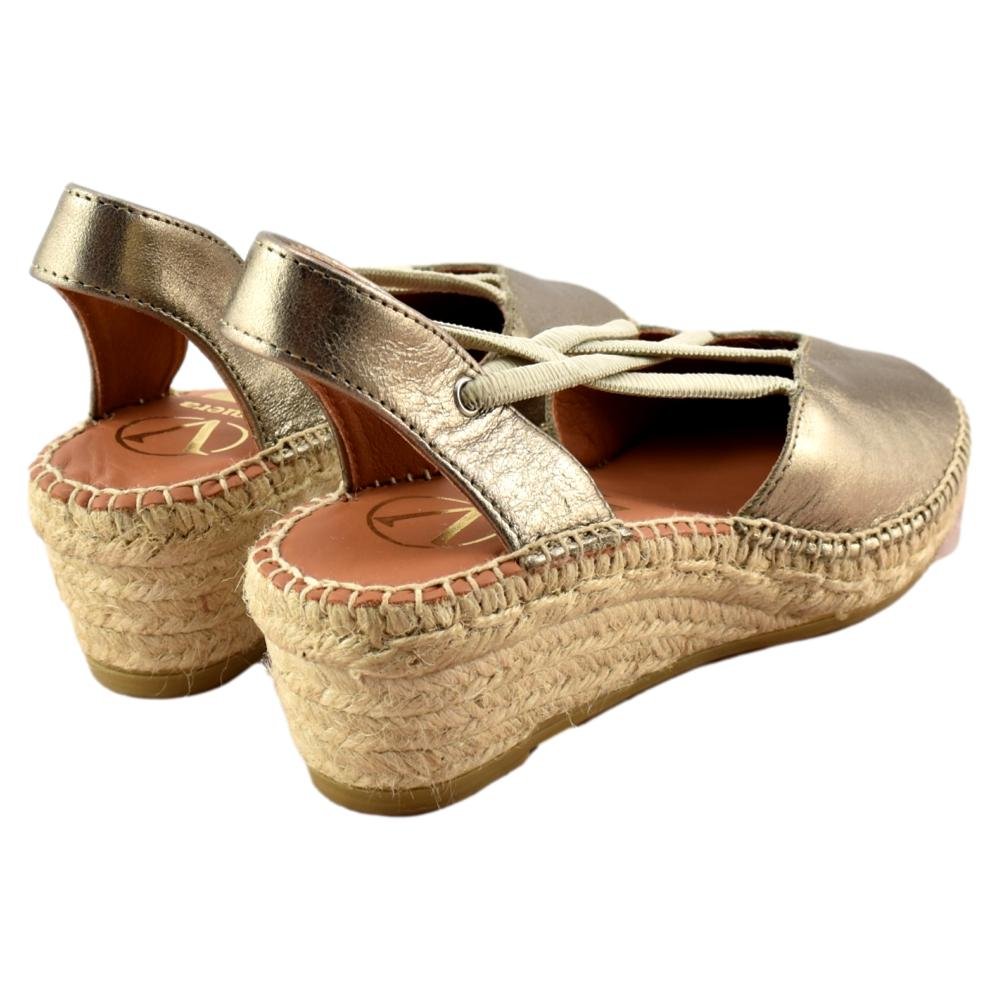 Alpargata de cuña baja con elásticos 986279 - Imagen 3