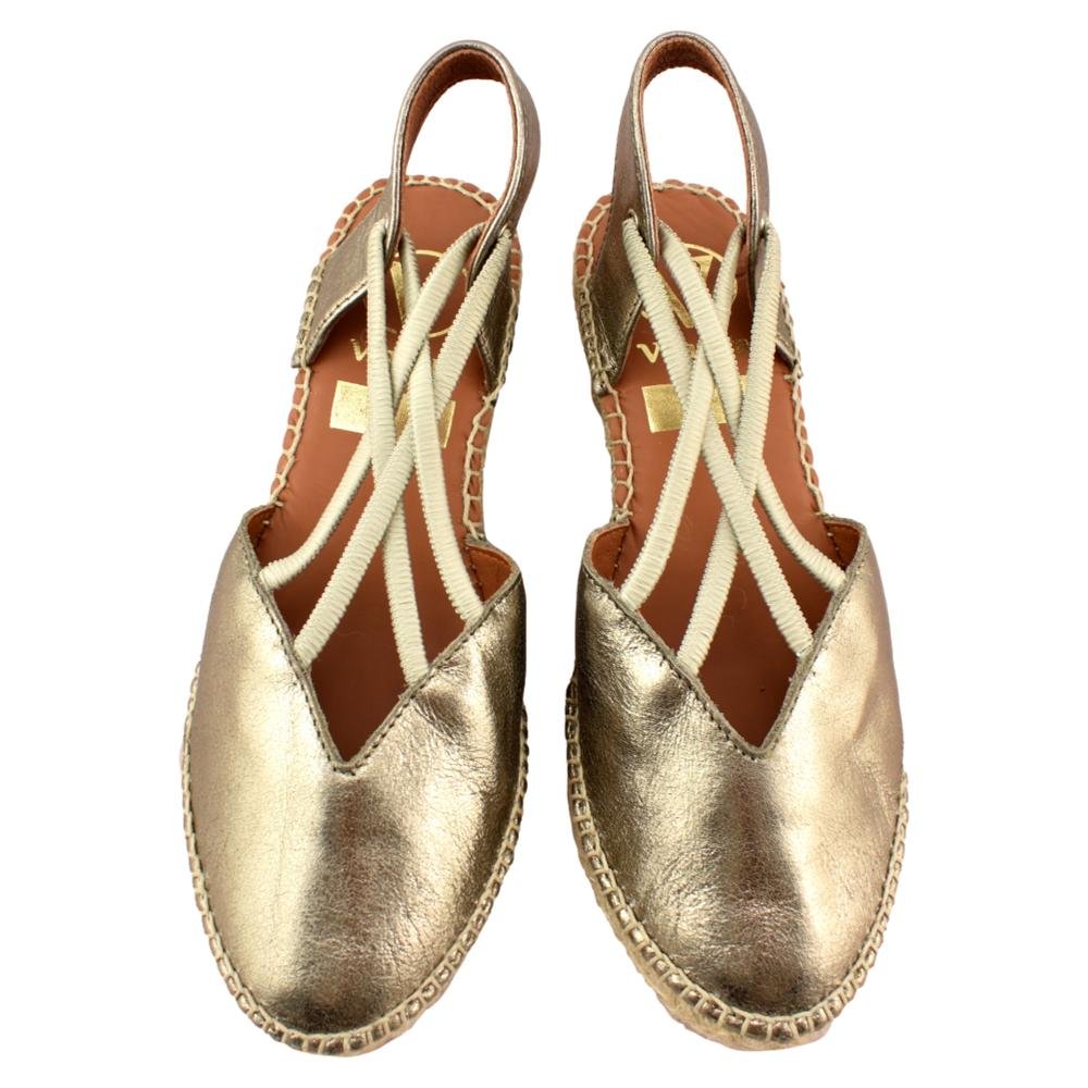 Alpargata de cuña baja con elásticos 986279 - Imagen 4