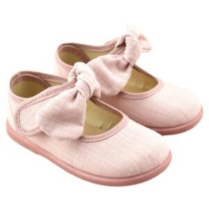 Mercedes de lona con cierre de tira adherente y lazo extraíble 290015