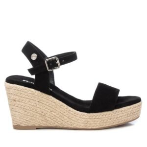 Sandalia con cuña de esparto y planta acolchada 957453