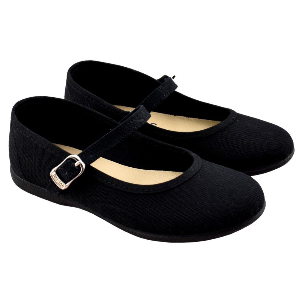 Mercedes de lona con cierre de hebilla 680262