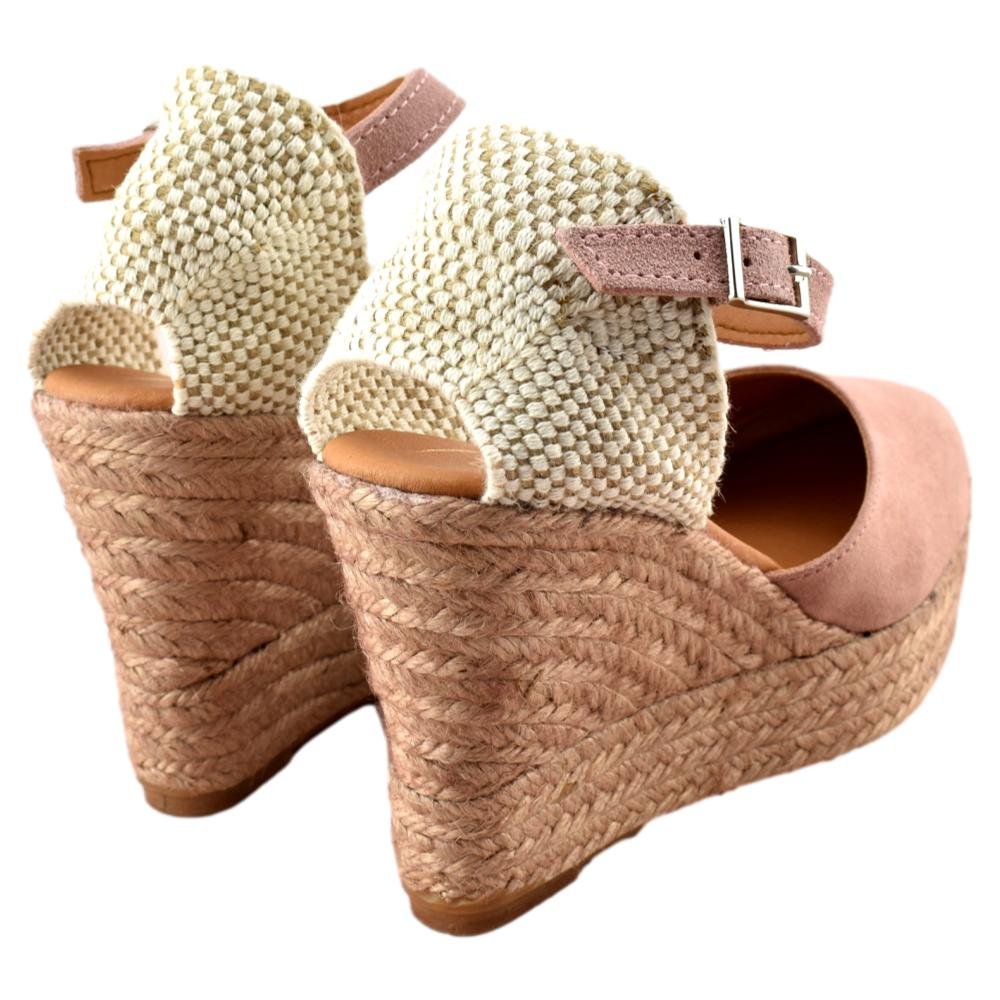 Alpargata de esparto tipo valenciana con cuña y plataforma 536009 - Imagen 2