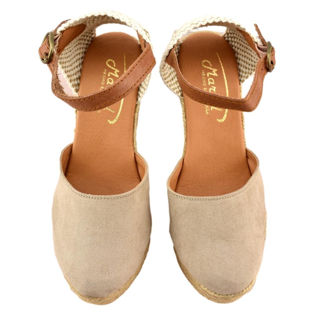 Alpargata de esparto tipo valenciana con cuña y plataforma 539720 - Imagen 4