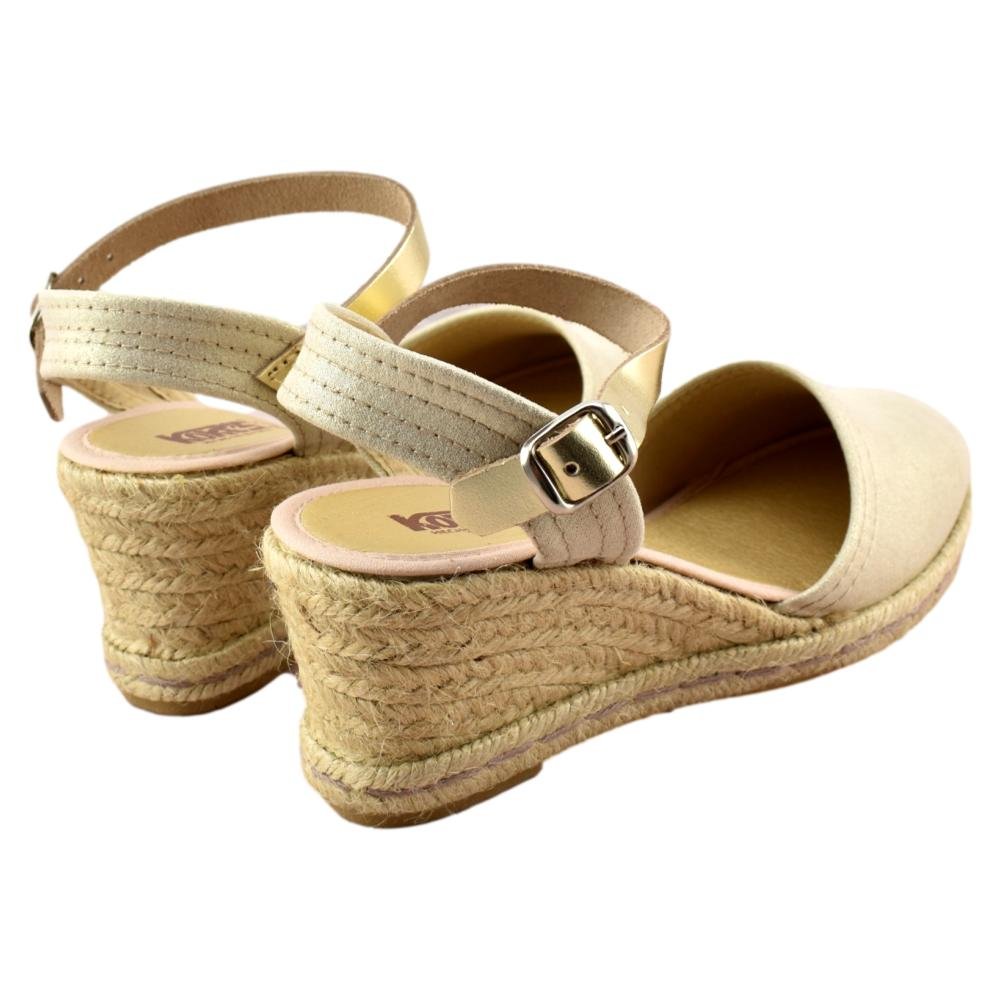 Alpargatas de esparto con cuña y cierre de hebilla 759579 - Imagen 3