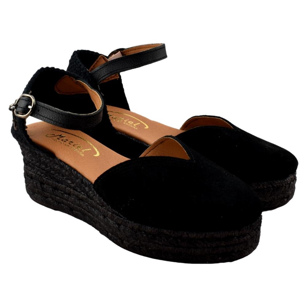 Alpargata de esparto tipo valenciana con cuña y plataforma 215964 - Imagen 4