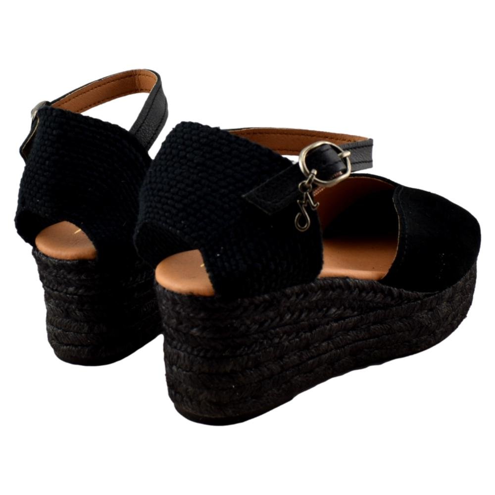 Alpargata de esparto tipo valenciana con cuña y plataforma 215964 - Imagen 3