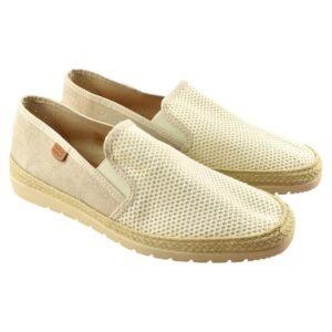 Zapatillas de esparto de rejilla con elásticos laterales 823130