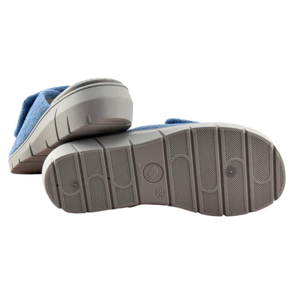 Zapatillas ancho especial con cierre adhesivo y plantilla acolchada 282266 - Imagen 2