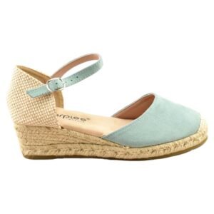 Alpargata con cuña de esparto y planta acolchada 201611