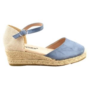 Alpargata con cuña de esparto y planta acolchada 120741