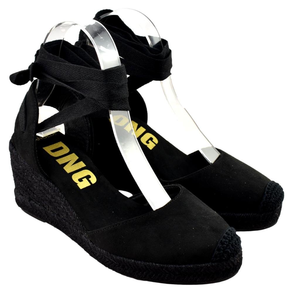 Alpargatas de cuña con cierre de cinta 090960 - Imagen 5