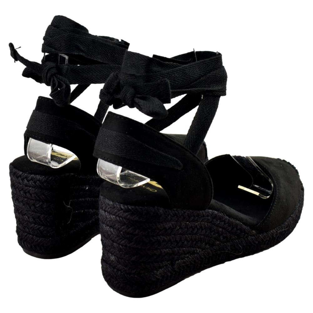 Alpargatas de cuña con cierre de cinta 090960 - Imagen 4