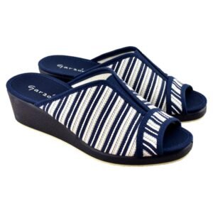 Zapatillas de casa con cuña y elástico central 274437