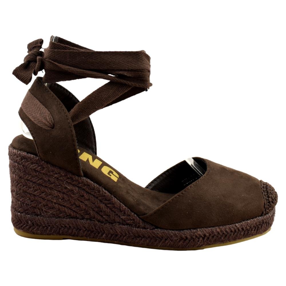 Alpargatas de cuña con cierre de cinta 421986