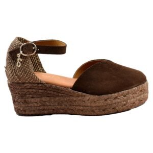 Alpargata de esparto tipo valenciana con cuña y plataforma 514285